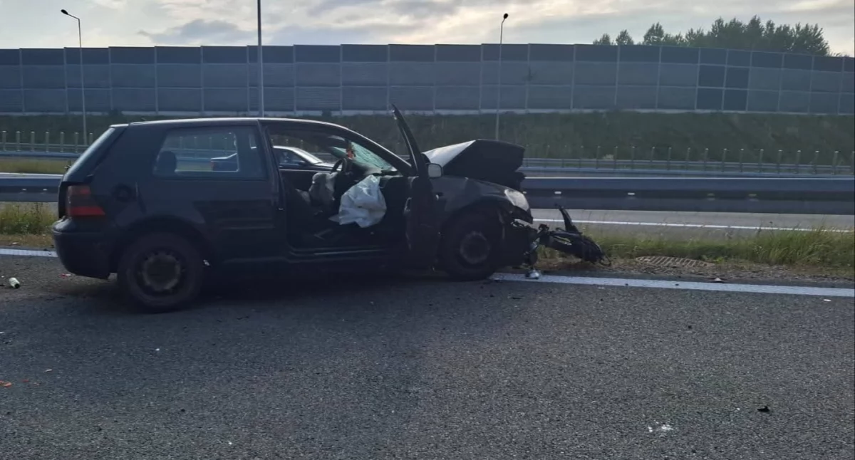 Wypadek na S1 w Łodygowicach – jedna osoba poszkodowana