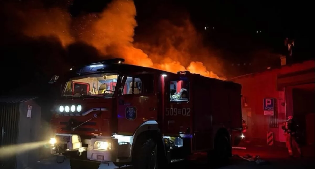 Pożar w Helu. Część remizy OSP zniszczona