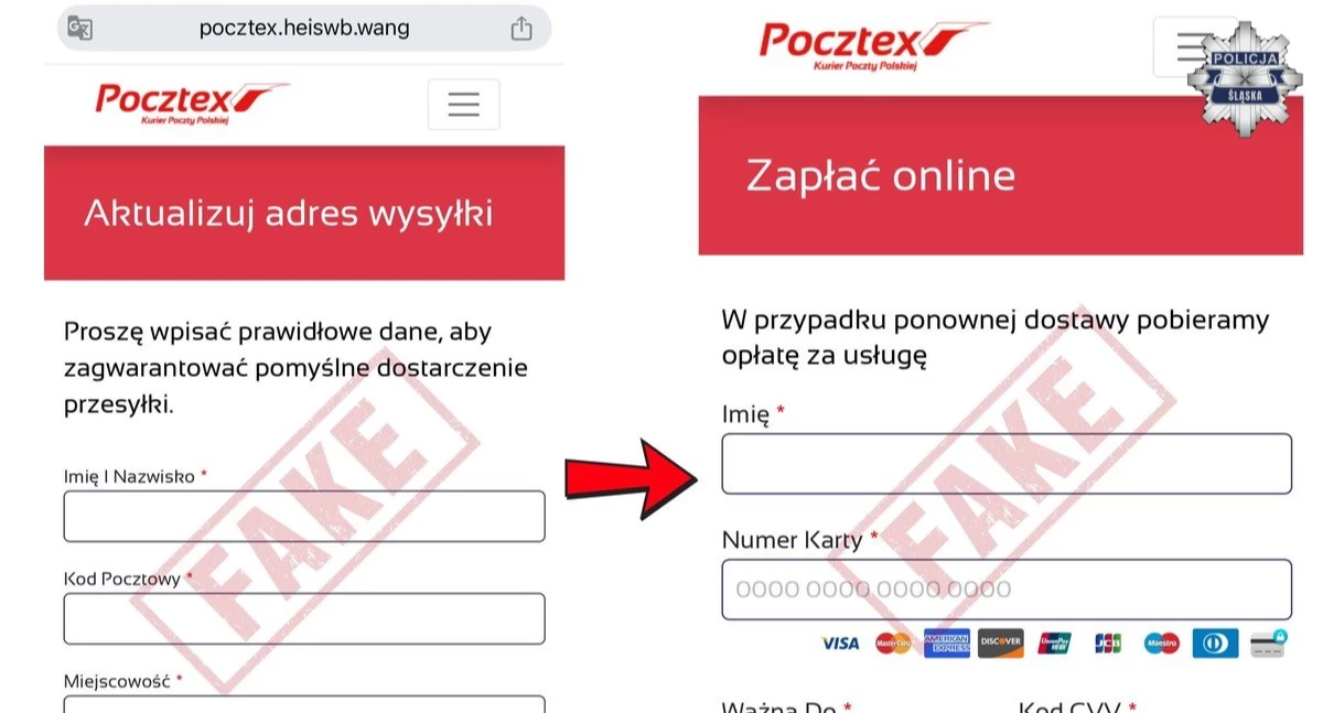 Uwaga na fałszywe wiadomości – oszuści podszywają się pod firmy kurierskie
