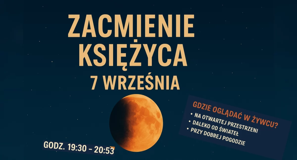 Zaćmienie księżyca 7 września - niezwykłe widowisko na nocnym niebie