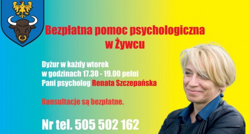 Bezpłatna pomoc psychologiczna dla mieszkańców miasta Żywca