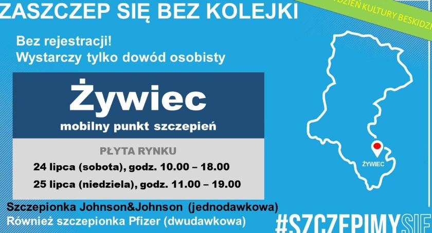 W wekend #SzczepimySię​ na żywieckim Rynku