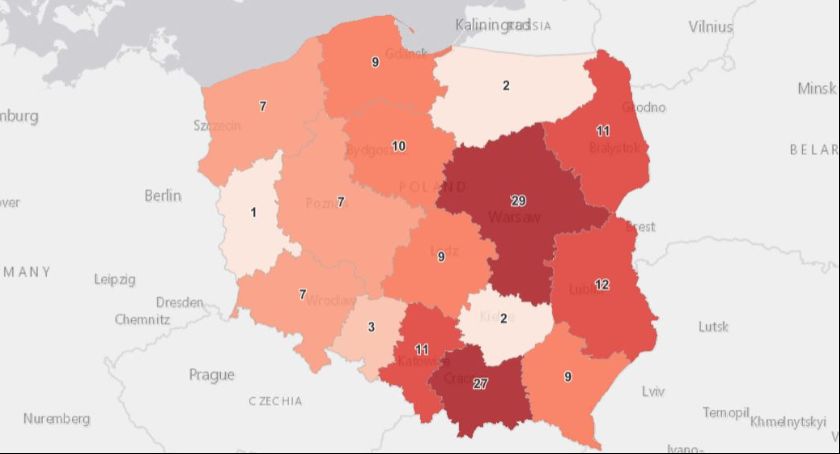 Dwa województwa przodują w ilości zakażeń! 