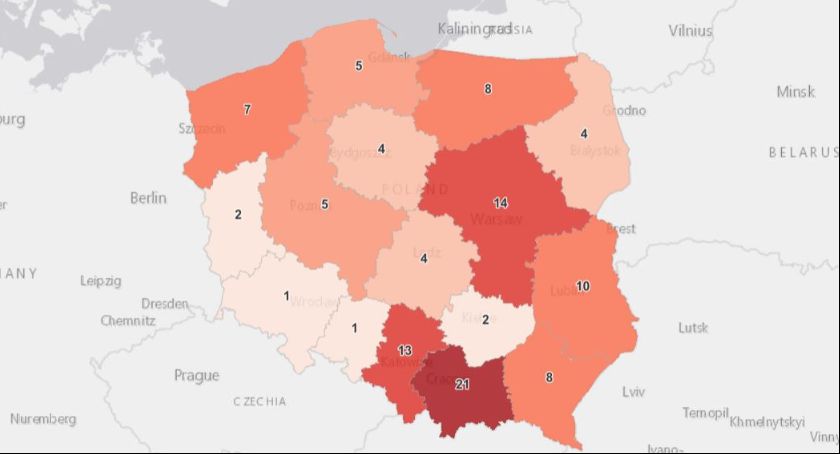 Ubyło zakażonych 