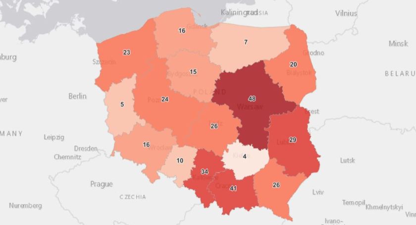 W Polsce mniej zakażeń niż wczoraj, a jak wygląda sytuacja w naszym rejonie?