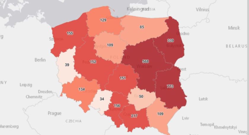 Gwałtowny wzrost zakażeń koronawirusem