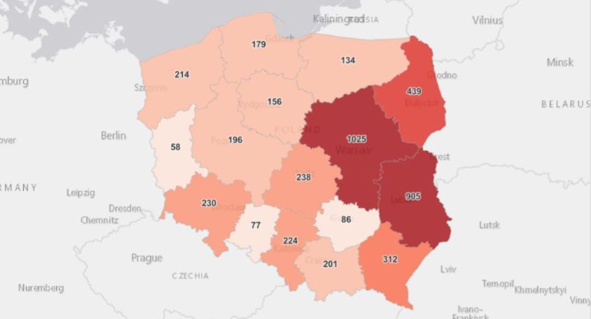 Jest weekend, to i ilość zakażeń zmalała 