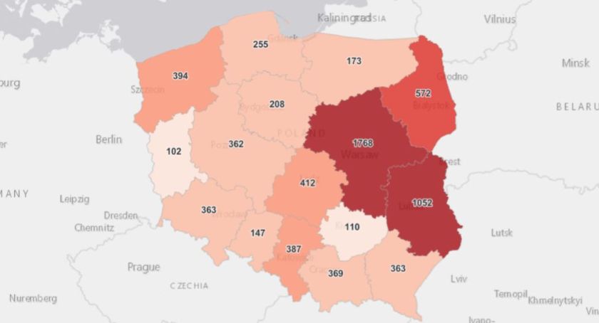 W kraju niewielki spadek, w powiecie suskim duży wysyp przypadków SARS-CoV-2