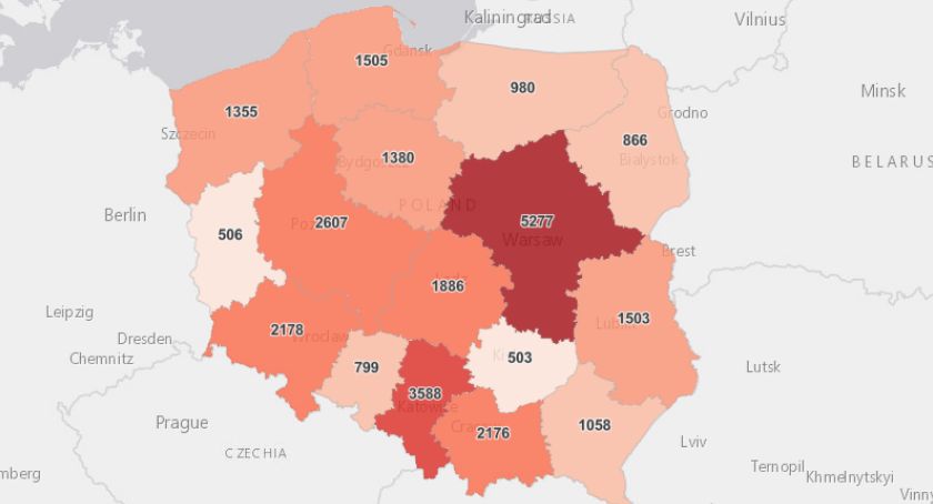 W Polsce rekordowa ilość zakażonych SARS-CoV-2. W powiecie 37 osób z koronawirusem