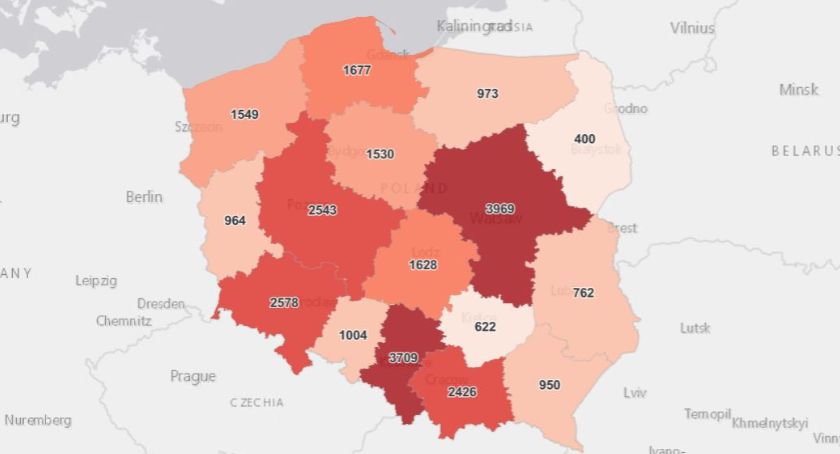 Następny dzień z bardzo złymi danymi. W powiecie żywieckim zmarły kolejne zakażone osoby