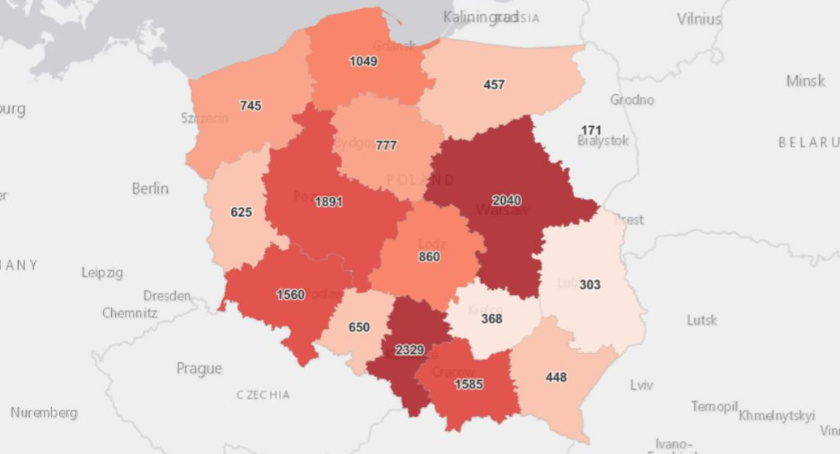 Niedzielny raport epidemiczny 