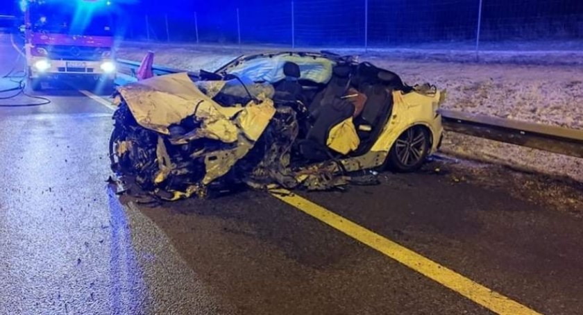 Tragedia na S1 w Żywcu. Jedna osoba nie żyje, cztery zostały ranne 