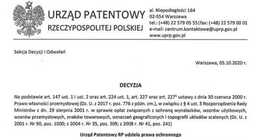 Kolejna fala oszustw - fałszywe pisma podszywające się pod decyzje Prezesa Urzędu Patentowego Rzeczypospolitej Polskiej