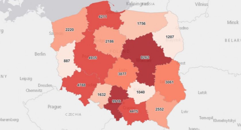 Zakażeń niemal tyle co wczoraj, ale w powiecie żywieckim wirus się panoszy
