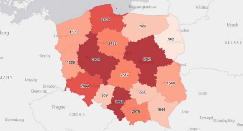 Niedzielne dane epidemiczne 
