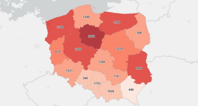 Kilkanaście tysięcy mniej zakażeń niż tydzień temu