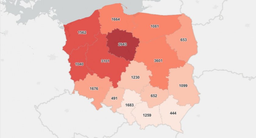 Ilość zakażeń szybko maleje 