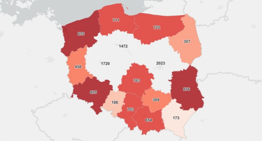Więcej niż wczoraj, dużo mniej niż przed tygodniem 