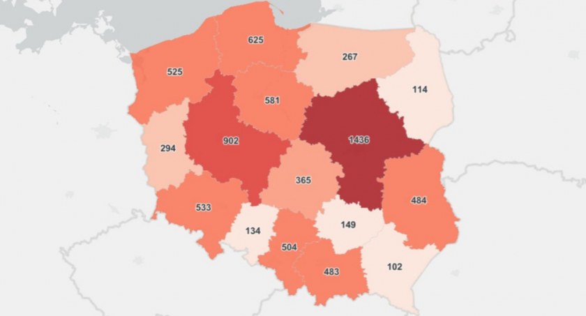 Minimalnie mniej zakażeń niż przed tygodniem 