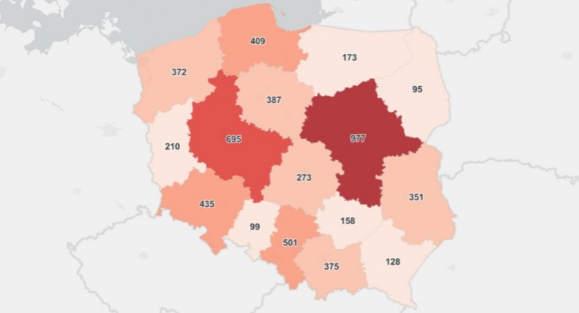 Duży spadek zakażeń 