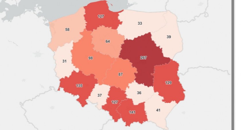 Male ilość zakażeń i zgonów