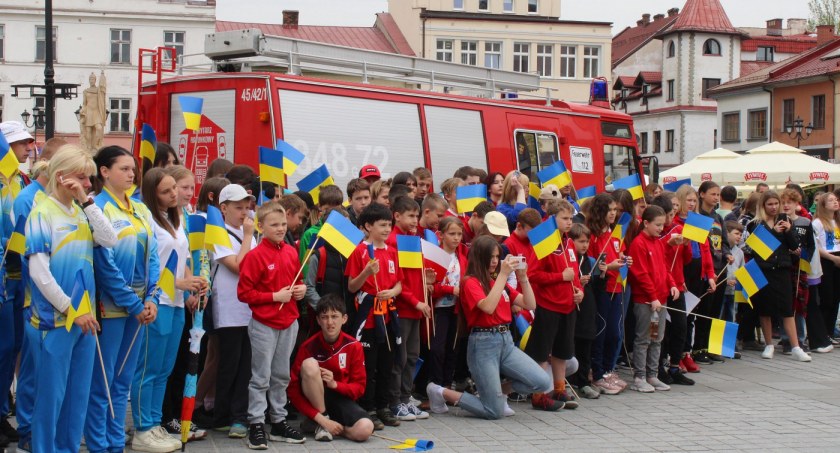 Przekazanie samochodu strażackiego dla Miejskiej Straży Pożarnej z ukraińskiego miasta Brastlav