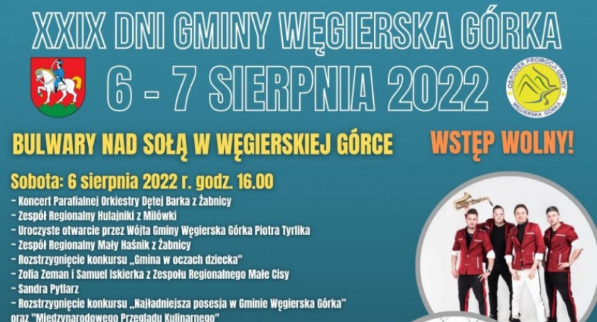 Szczegółowy program XXIX Dni Węgierskiej Górki!