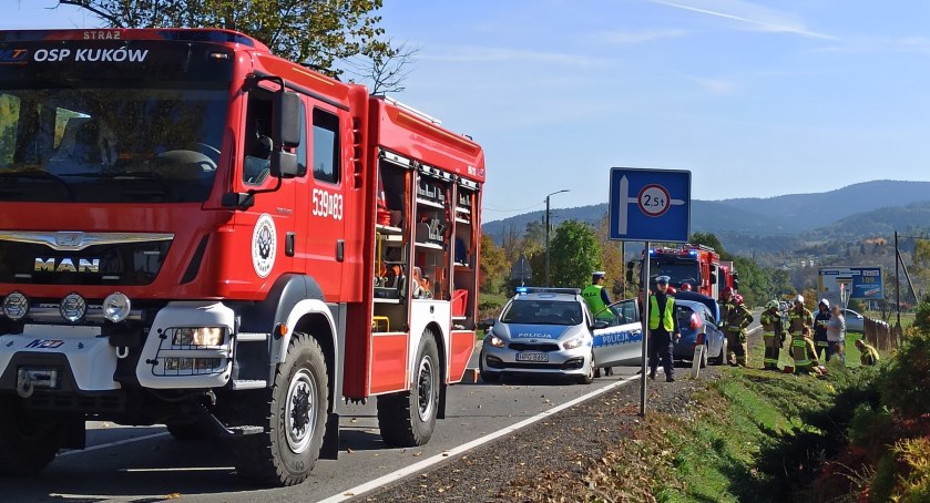 Jeleń nie przeżył wypadku. Pasażerka trafiła do szpitala