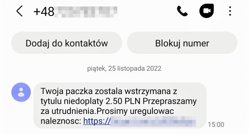 W okresie przedświątecznym uważaj na wiadomości od fałszywych kurierów