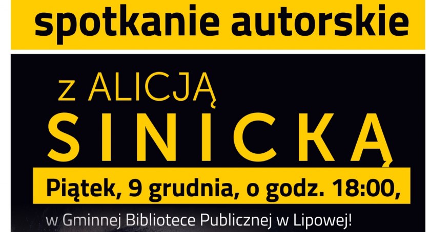Sinicka. Królowa polskiego „domestic noir” w bibliotece w Lipowej.
