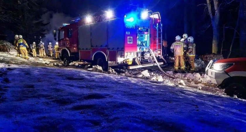 Pożar budynku gospodarczego 