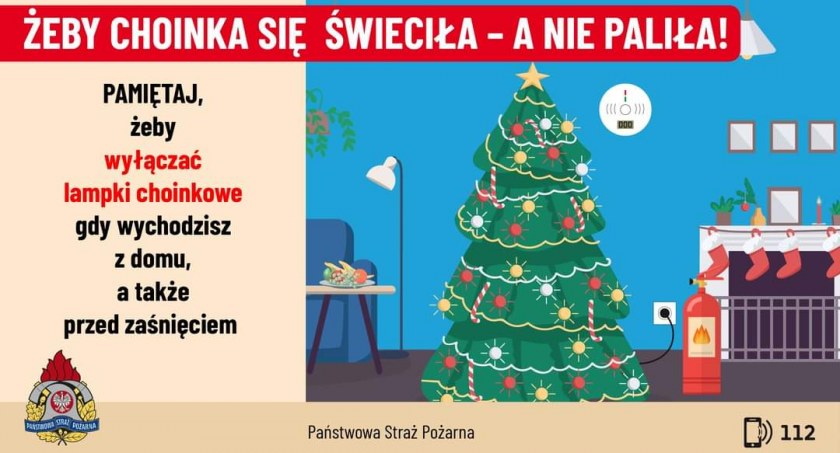 Niech choinka się świeci a nie pali