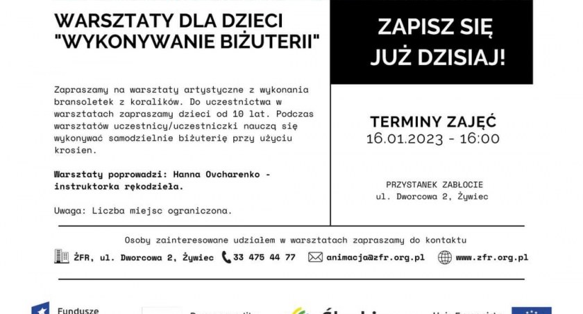Żywiecka Fundacja Rozwoju zaprasza na warsztaty