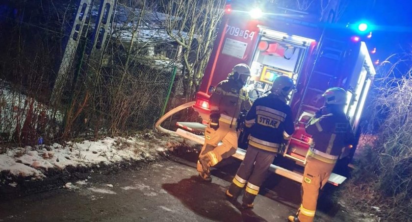 Pożar budynku mieszkalnego w Ślemieniu