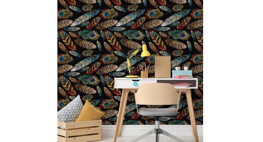 Udekoruj swój salon tapetami na ścianę w stylu boho