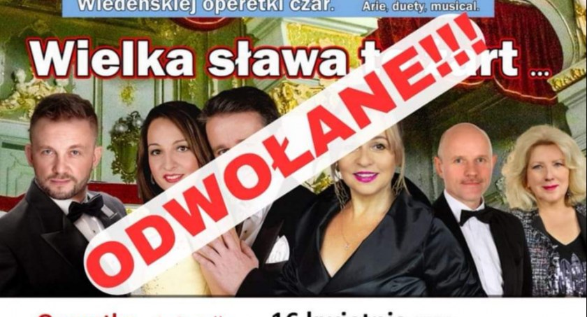 Operetka w MCK w Żywcu odwołana