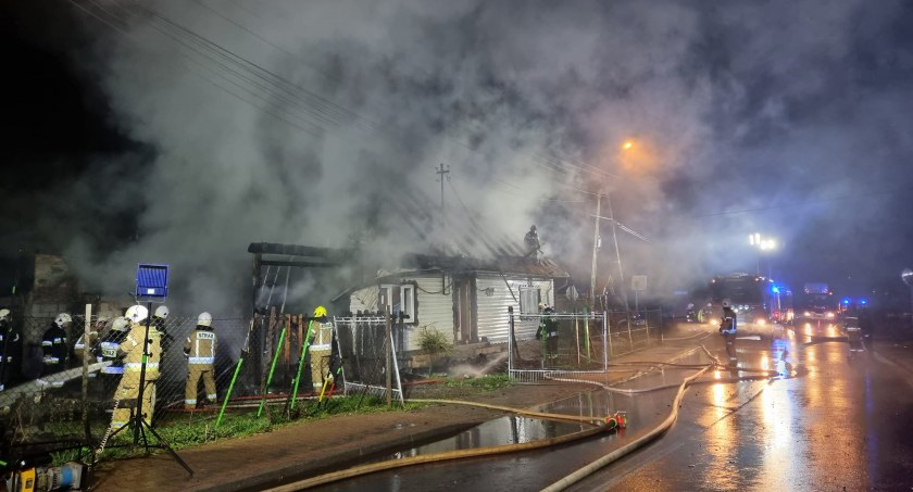 Pożar budynku mieszkalnego w Rybarzowicach 
