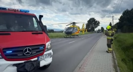 Potrącenie osoby na hulajnodze w Zarzeczu – interweniował śmigłowiec LPR