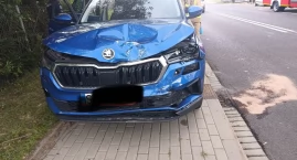 Kolizja na ul. Żywieckiej w Łękawicy