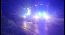 Zdjęcie przedstawia: Pożar sadzy w kominie na ul. Beskidzkiej