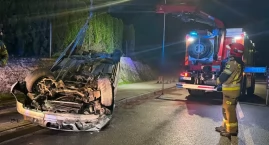 Dachowanie samochodu w Międzybrodziu Bialskim bez of&hellip;
