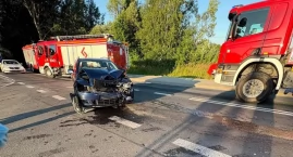 Wypadek samochodowy na ulicy Krakowskiej w Żywcu Str&hellip;