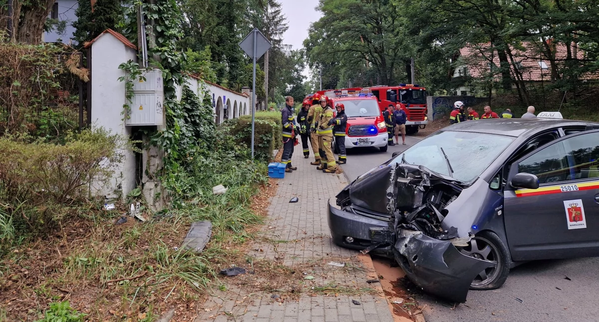 WYPADEK NA UL. SIENKIEWICZA W IZABELINIE B
