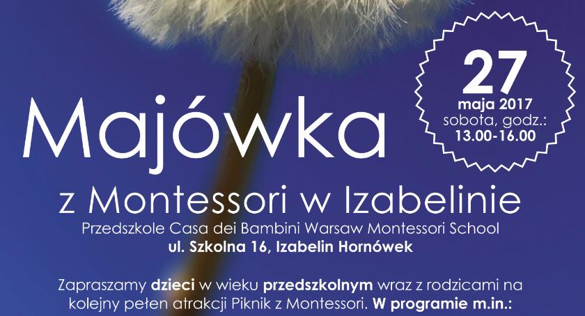 ZAPROSZENIE NA MAJÓWKĘ DO PRZEDSZKOLA MONTESSORI