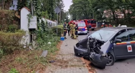 WYPADEK NA UL. SIENKIEWICZA W IZABELINIE B