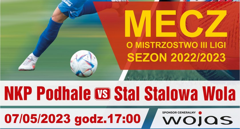 Mecz piłki nożnej NKP Podhale Nowy Targ – Stal Stalowa Wola 