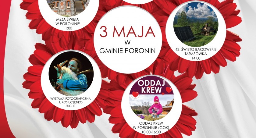 3 Maja w Gminie Poronin