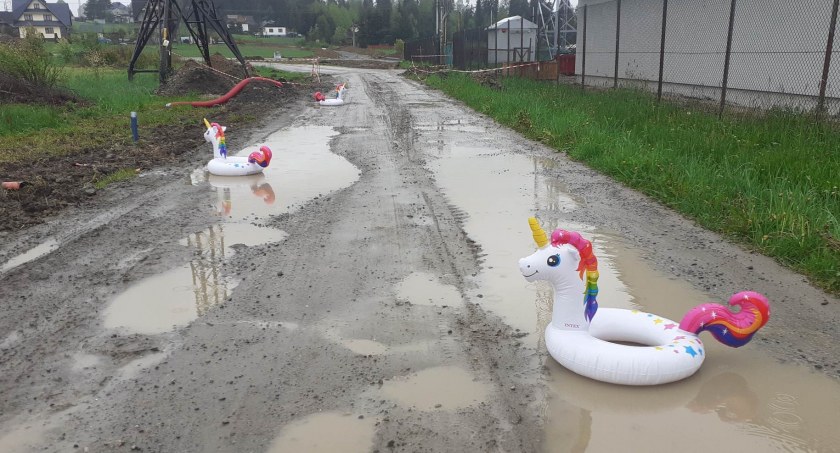 Jednorożce nad jeziorem w Zaskalu