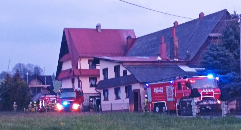 Pożar sadz w Maruszynie