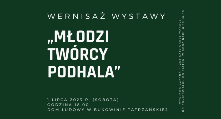 Wernisaż wystawy  „Młodzi Twórcy Podhala